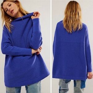 Free people Ottoman Sweater Funnel Neck in Purple Size XS